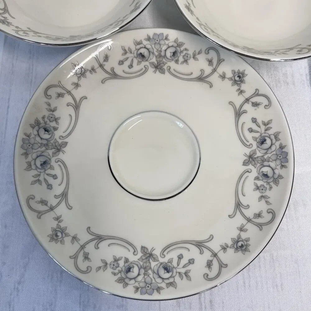 Vintage Johann Haviland Rhineland Pattern Bavaria 3pc Set Saucer & Fruit Bowls